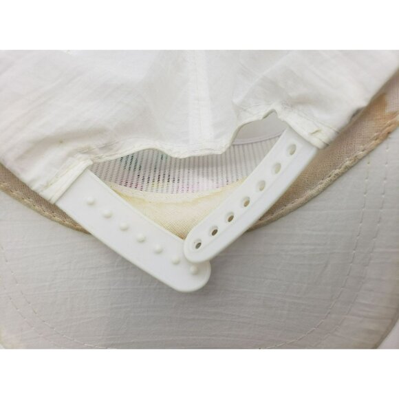 Vtg White Hawaii Embroidered Baseball Cap, Snapback Adjustable, Rope Braid Trim - Picture 9 of 10